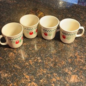 4 Corelle Farm Fresh  10 oz Mugs